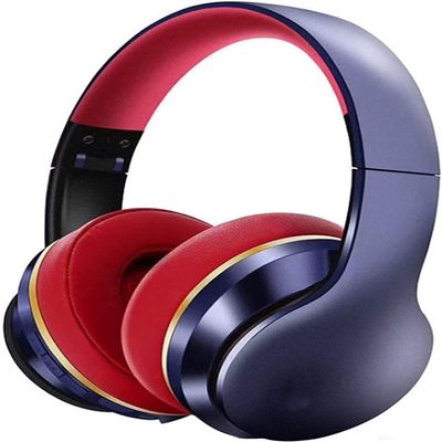 LJGYYDS Active Noise Cancelling Headphones, Over Ear Headphones, 10H Playtime, Hi-Res Audio, Deep Bass, Memory Foam Ear Cups, for Travel, Home Office(Blue)