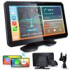 AX2V 7" HD Apple Carplay Screen for Car2-in-1 Wireless CarPlay Suitable for Apple CarPlay and Android Auto, Apple CarPlay with GPS Navigation, Voice Control, Mirror Link, Bluetooth for Most Vehicle view 1