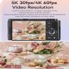 G930 Mirrorless Digital Camera 5K 64MP for Photo and Video, 3.2in Rotatable Touch Screen, 5X Optical Zoom, WDR Auto Focus Digital Camera for APP OD Cam, 1600mAh NP180 view 3