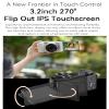 G930 Mirrorless Digital Camera 5K 64MP for Photo and Video, 3.2in Rotatable Touch Screen, 5X Optical Zoom, WDR Auto Focus Digital Camera for APP OD Cam, 1600mAh NP180 view 4