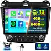 4GB+64GB 8-core Car Radio for Honda Accord 2003 2004 2005 2006 2007, 10.1 Inch Touch Screen Support Wireless CarPlay & Android Auto, Bluetooth 5.2, GPS & WiFi, Backup Camera Car Stereo, Android 13. view 1