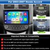 4GB+64GB 8-core Car Radio for Honda Accord 2003 2004 2005 2006 2007, 10.1 Inch Touch Screen Support Wireless CarPlay & Android Auto, Bluetooth 5.2, GPS & WiFi, Backup Camera Car Stereo, Android 13. view 2