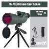 25-75x70/ 60 HD Telescope Zoom Monocular WatchingBird Powerful Long Range Waterproof Spotting Scope for Shooting Camping Tourism(25-75x60 Green B) view 2