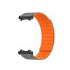 LAZIRO Silicone Band Compatible for Amazfit T-Rex 3, Replacement Soft Wrsit Band Sport Silicone Breathable Strap Adjustable for Women Men Compatible with Amazfit T-Rex 3 - Gray+Orange view 2