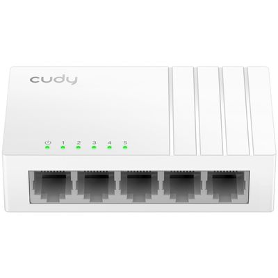 Cudy GS105U 5 Port Gigabit Ethernet Switch with USB-C Power Jack Desktop Ethernet Splitter Plastic Case Unshielded Switch Plug & Play Fanless Unmanaged
