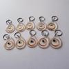 10pcs RFID Keychain, Intelligent Access Management Access Control tag IC Card Access Key Chain, Supports Reading and Writing 13.56mhz ISO14443A (Transparent Keychain) view 1