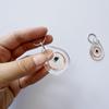 10pcs RFID Keychain, Intelligent Access Management Access Control tag IC Card Access Key Chain, Supports Reading and Writing 13.56mhz ISO14443A (Transparent Keychain) view 3