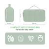 MOSISO Electronic Organizer Travel Case, Puffy Electronic Accessories Carry Case for Cable, Charger, Phone, Earphone, Mouse and Other Accessories, Portable Storage Bag with Handle, Antique Green view 2