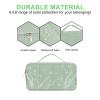 MOSISO Electronic Organizer Travel Case, Puffy Electronic Accessories Carry Case for Cable, Charger, Phone, Earphone, Mouse and Other Accessories, Portable Storage Bag with Handle, Antique Green view 4