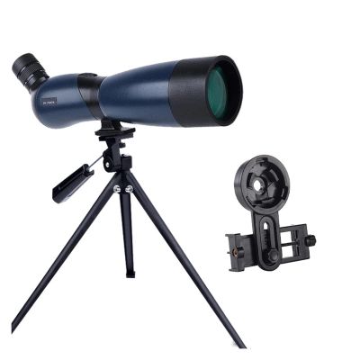 25-75x70/ 60 HD Telescope Zoom Monocular WatchingBird Powerful Long Range Waterproof Spotting Scope for Shooting Camping Tourism(25-75x70 Blue B)