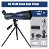 25-75x70/ 60 HD Telescope Zoom Monocular WatchingBird Powerful Long Range Waterproof Spotting Scope for Shooting Camping Tourism(25-75x70 Blue B) view 2