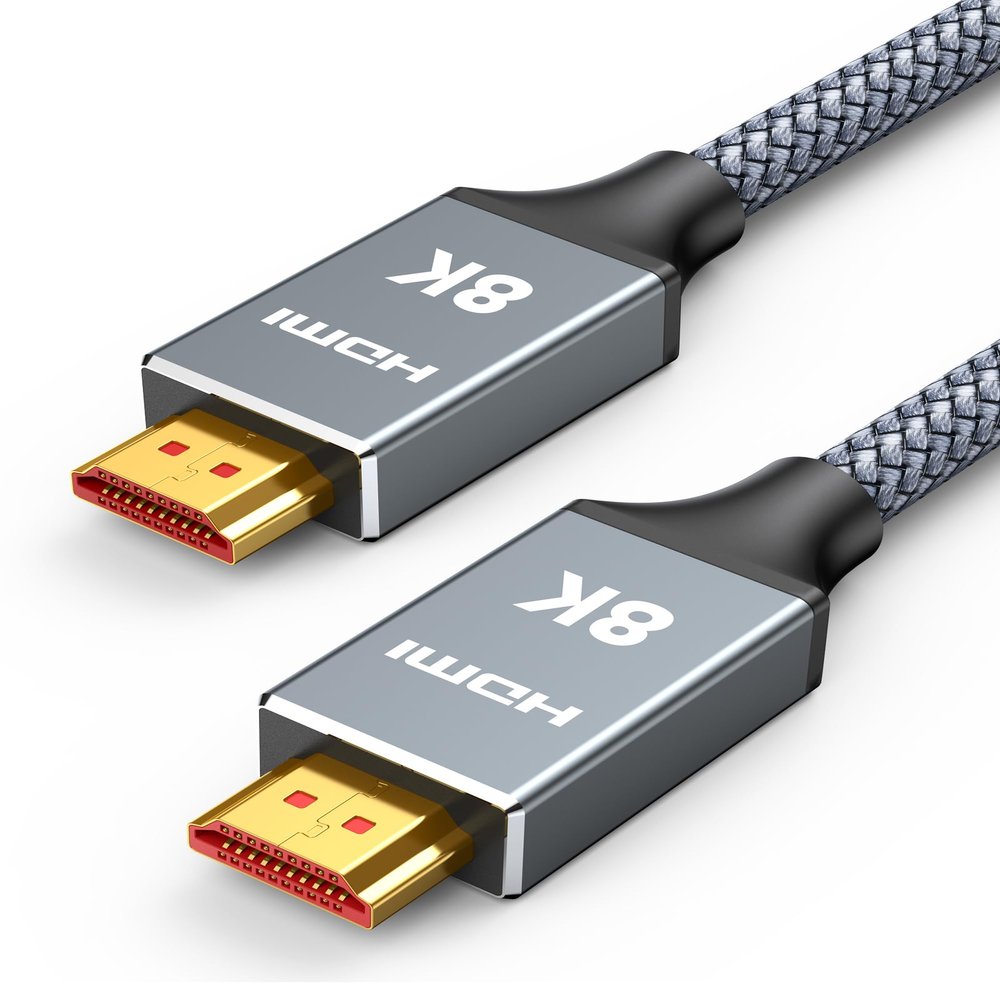 Capshi 50ft 8K 4K@120Hz HDMI Cable Long, Fiber Optic 48Gbps High Speed Cord for PS5/4, TV, Gaming Console, Monitor, 8K@60Hz, 2K@240Hz, 144Hz, Support HDR, eARC, DTS:X, HDCP 2.2 & 2.3, Grey