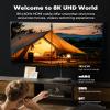Capshi 50ft 8K 4K@120Hz HDMI Cable Long, Fiber Optic 48Gbps High Speed Cord for PS5/4, TV, Gaming Console, Monitor, 8K@60Hz, 2K@240Hz, 144Hz, Support HDR, eARC, DTS:X, HDCP 2.2 & 2.3, Grey view 2