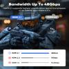 Capshi 50ft 8K 4K@120Hz HDMI Cable Long, Fiber Optic 48Gbps High Speed Cord for PS5/4, TV, Gaming Console, Monitor, 8K@60Hz, 2K@240Hz, 144Hz, Support HDR, eARC, DTS:X, HDCP 2.2 & 2.3, Grey view 4