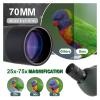 25-75X70 Professional Zoom Powerful Long Range Telescope Spotting Scope High Magnification HD Monocular for Bird Watching Camp(A 20-60x60) view 2