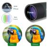 25-75X70 Professional Zoom Powerful Long Range Telescope Spotting Scope High Magnification HD Monocular for Bird Watching Camp(A 20-60x60) view 3