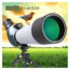 20-60x80 Zoom Monocular Telescope Powerful Spotting Scope BAK4 Big Eyepiece Dual Focus Optics Lens Tripod for Bird Watching(with Adapter) view 3