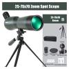 25-75x70/ 60 HD Telescope Zoom Monocular WatchingBird Powerful Long Range Waterproof Spotting Scope for Shooting Camping Tourism(25-75x70 Green B) view 2