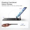 Inateck Magnetic Keyboard Case for Air 11 inch (M4 2026/2025 M3/2024 M2), Easy-Set Keyboard for Air 5/4 Gen, iPad Pro 11 inch 4/3/2/1 Gen, Floating Cantilever Stand, 7-Color Backlight with Trackpad view 4
