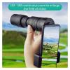 10-300x40 Zoom Powerful Monocular Telescope Mobile Phone Lens Professional Outdoor Camping Bird Watching Portable Retractable(Mobile Phone Clip with Stand) view 2