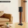 Wood Grain Speaker Stand,34Inch Pair Bookshelf Speaker Stands Floor Speaker Stands,Heavy Duty Studio Monitor Stands for Home Theater Speakers with Sand Filling Tuning Function view 3