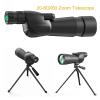 20-60X60 Zoom Telescope Powerful Monocular Bak4 Prism Waterproof Anti-Fog Camping Bird Watching Landscape Telescopes for Phone(with Phone Clip) view 2