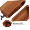 HOMSFOU 1pc Cherry Wood Earphone Case Protective Cover for Charging Portable Design Stylish Accessory for Wireless Earbuds view 3