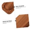 HOMSFOU 1pc Cherry Wood Earphone Case Protective Cover for Charging Portable Design Stylish Accessory for Wireless Earbuds view 4