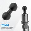 Gosknor 20mm to 20mm Ball Mount Extension Connector, Black Aluminum Alloy Ball Adapter for Bulletpoint Dash Mounting Arm with 20mm Connector End 20mm Ball Head Adapter Mount Adapter view 4