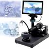 30-110X Diamond Digital Microscope, Diamond Girdle Viewer Magnifier with 7'' LCD Screen, Focusing Distance 20mm& Lens Object Distance: 16~26mm, for Diamond Jewelry view 1