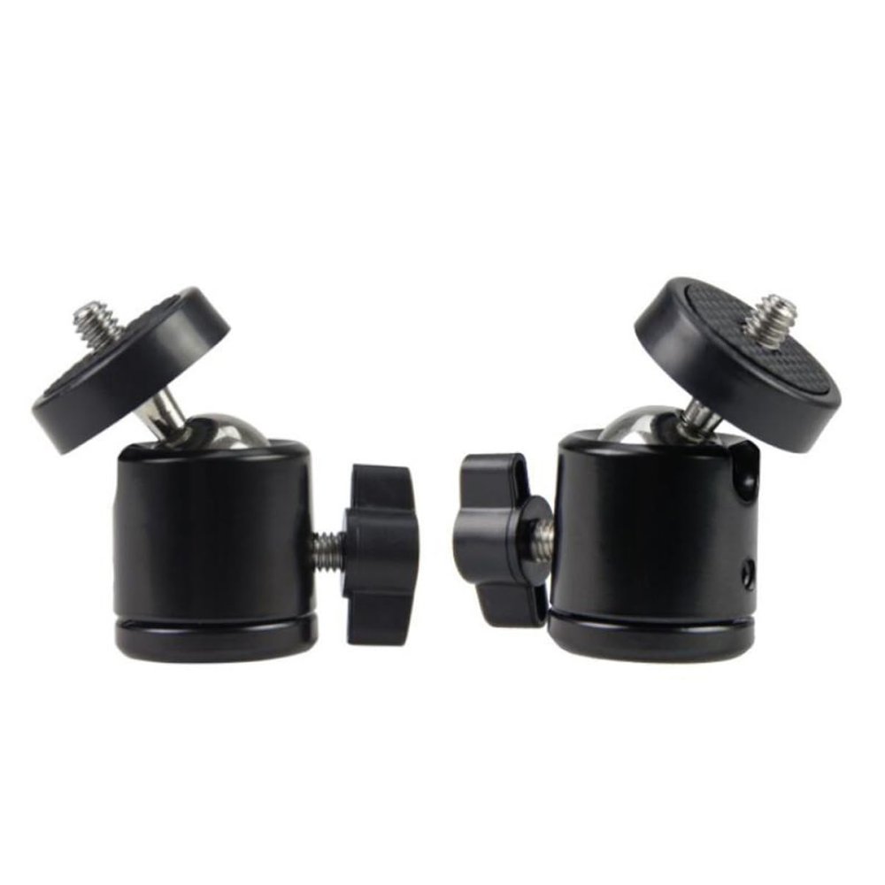 BRIGHTFUFU 2pcs Aluminum Alloy Damping Spherical Head Ball for Camera Tilt Platform with Compatible with DSLR and Tripods for Photography Black