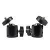 BRIGHTFUFU 2pcs Aluminum Alloy Damping Spherical Head Ball for Camera Tilt Platform with Compatible with DSLR and Tripods for Photography Black view 1