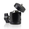 BRIGHTFUFU 2pcs Aluminum Alloy Damping Spherical Head Ball for Camera Tilt Platform with Compatible with DSLR and Tripods for Photography Black view 2