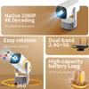 Paihao HY400 Native 1080P Smart Projector ,Support 4K Android 11.0 Movie Projector ,Auto Focus 200 ANSI,Dolby Sound Traveling Projectors view 4