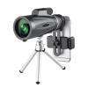 18x62 Monocular Telescope High Power HD Compact Waterproof Bak4 Professional Optics Glass Tripod Phone Clip for Hunting(with Adapter) view 2