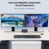 8K HDMI 2.1 Dual Monitor KVM Switch 2 Monitors 2 Computers USB 3.0 2 in 2 Out KVM Switches (EU Power Adapter) view 2