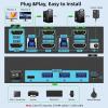 8K HDMI 2.1 Dual Monitor KVM Switch 2 Monitors 2 Computers USB 3.0 2 in 2 Out KVM Switches (EU Power Adapter) view 4