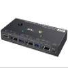 HHBL8I Displayport KVM Switch 2 Monitors 2 Computers 4K@144Hz(1 DP in,DP+HDMI Out),Dual Monitor KVM Switch Displayport 1.4 view 1