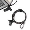 Universal Laptop Combination Lock, 2M/6.5FT Laptop Cable Lock, 4-Digit Resettable Password Anti-Theft Computer Lock, Zinc Alloy Weatherproof Security Cable for Laptops, Notebooks, Monitors, Projectors view 1