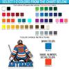 (New Update) Personalized Hockey Goalie Sticker Custom Name Number Male/Female Ice Hockey Sports Hockey Mom Waterproof Die-Cut Vinyl Sticker for Water Bottle Laptop Hardhat Birthday Gift for Her Him view 2