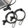 2pack Universal Laptop Security Locks, Laptop Locking Cable with Combination,6.6ft Steel Anti-Theft Computer Cable Lock,Compatible with All Laptops Inc MacBookBlack  view 1