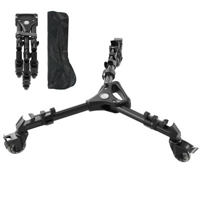 SIRUI Photography Tripod Dolly, Heavy Duty Universal Tripod Wheels with 3" Rubber Wheel, Adjustable Legs, 33lbs Capacity for DSLR Cameras Camcorder Photo Video Lighting (AM-DF02)