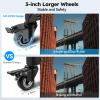SIRUI Photography Tripod Dolly, Heavy Duty Universal Tripod Wheels with 3" Rubber Wheel, Adjustable Legs, 33lbs Capacity for DSLR Cameras Camcorder Photo Video Lighting (AM-DF02) view 2