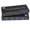 8K@60Hz Displayport USB3.0 KVM Switch 2 Monitor for 4 Computer, DP1.4 Switch 4 Port with Audio Microphone Output 3 USB 3.0 Ports(US Power Adapter) view 1