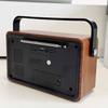 Retro AM/FM Radio with Speaker and TF/USB Playback Function, Vintage Design Radio with Large Tuning Dial, Long Battery Life view 2