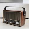 Retro AM/FM Radio with Speaker and TF/USB Playback Function, Vintage Design Radio with Large Tuning Dial, Long Battery Life view 3