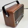 Retro AM/FM Radio with Speaker and TF/USB Playback Function, Vintage Design Radio with Large Tuning Dial, Long Battery Life view 4