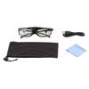 Pistro Rechargeable DLP-Link Active Shutter 3D Glasses for Projectors 96Hz-144Hz Lightweight Wide Viewing Angle Black view 3