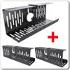 NODOCA No Drill Under Desk 14'' Wire Management Tray(Black, 1pack+2packs) view 1