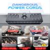 NODOCA No Drill Under Desk 14'' Wire Management Tray(Black, 1pack+2packs) view 2
